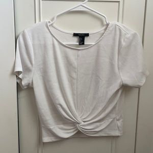 White crop top